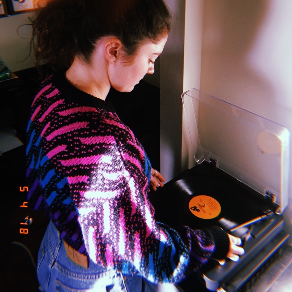 80s crop sweater